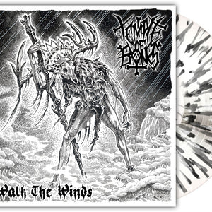 the album cover for Temple of Bones - Walk the Winds [Milky Clear with Splatter]