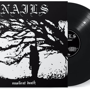 the album cover for Nails - Unsilent Death