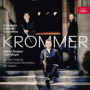 the album cover for Marek Svejkar - Krommer: Complete Clarinet Concertos