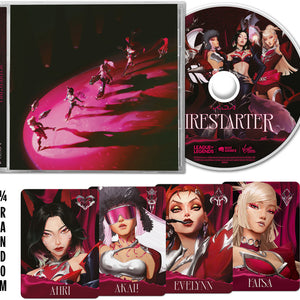 the album cover for K/DA, League of Legends - FIRESTARTER (EP) [BLADES Edition]