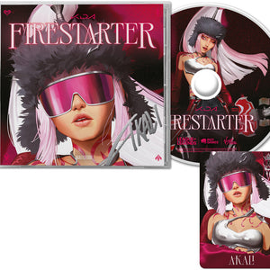 the album cover for K/DA, League of Legends - FIRESTARTER (EP) [Akali Edition]