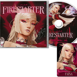 the album cover for K/DA, League of Legends - FIRESTARTER (EP) [Kai'Sa Edition]