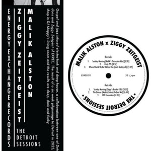 the album cover for Ziggy Zeitgeist / Malik Alston - Detroit Sessions (Ep)