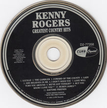 Load image into Gallery viewer, Kenny Rogers : Greatest Country Hits (CD, Comp)
