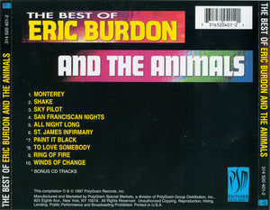 Eric Burdon And The Animals* : The Best Of Eric Burdon And The Animals (CD, Comp)