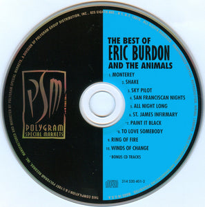 Eric Burdon And The Animals* : The Best Of Eric Burdon And The Animals (CD, Comp)