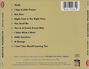Aretha Franklin : Aretha Now (CD, Album, RE)