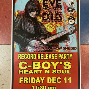 Eve Monsees And The Exiles at C-Boy's - 2017 (Poster)