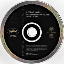 Load image into Gallery viewer, George Jones (2) : My Favorites Of Hank Williams / Trouble In Mind (CD, Comp, RM)
