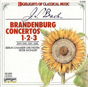 J. S. Bach*, Berlin Chamber Orchestra, Peter Wohlert : Brandenburg Concertos 1 • 2 • 3 (BWV 1046 • 1047 • 1048) (CD, Album)