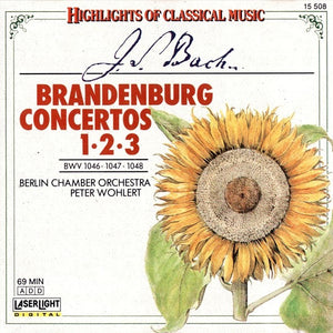 J. S. Bach*, Berlin Chamber Orchestra, Peter Wohlert : Brandenburg Concertos 1 • 2 • 3 (BWV 1046 • 1047 • 1048) (CD, Album)