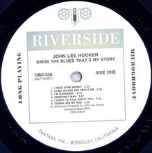 Load image into Gallery viewer, John Lee Hooker : That's My Story John Lee Hooker Sings The Blues (LP, Album, RE, RM)
