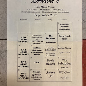 Lorraine's September Calendar - 2007 (Poster)