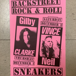 Gilby Clarke and Vince Neil at Sneakers - 1994 (Poster)