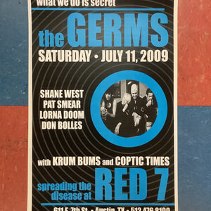 The Germs at Red 7 - 2009 (Poster)