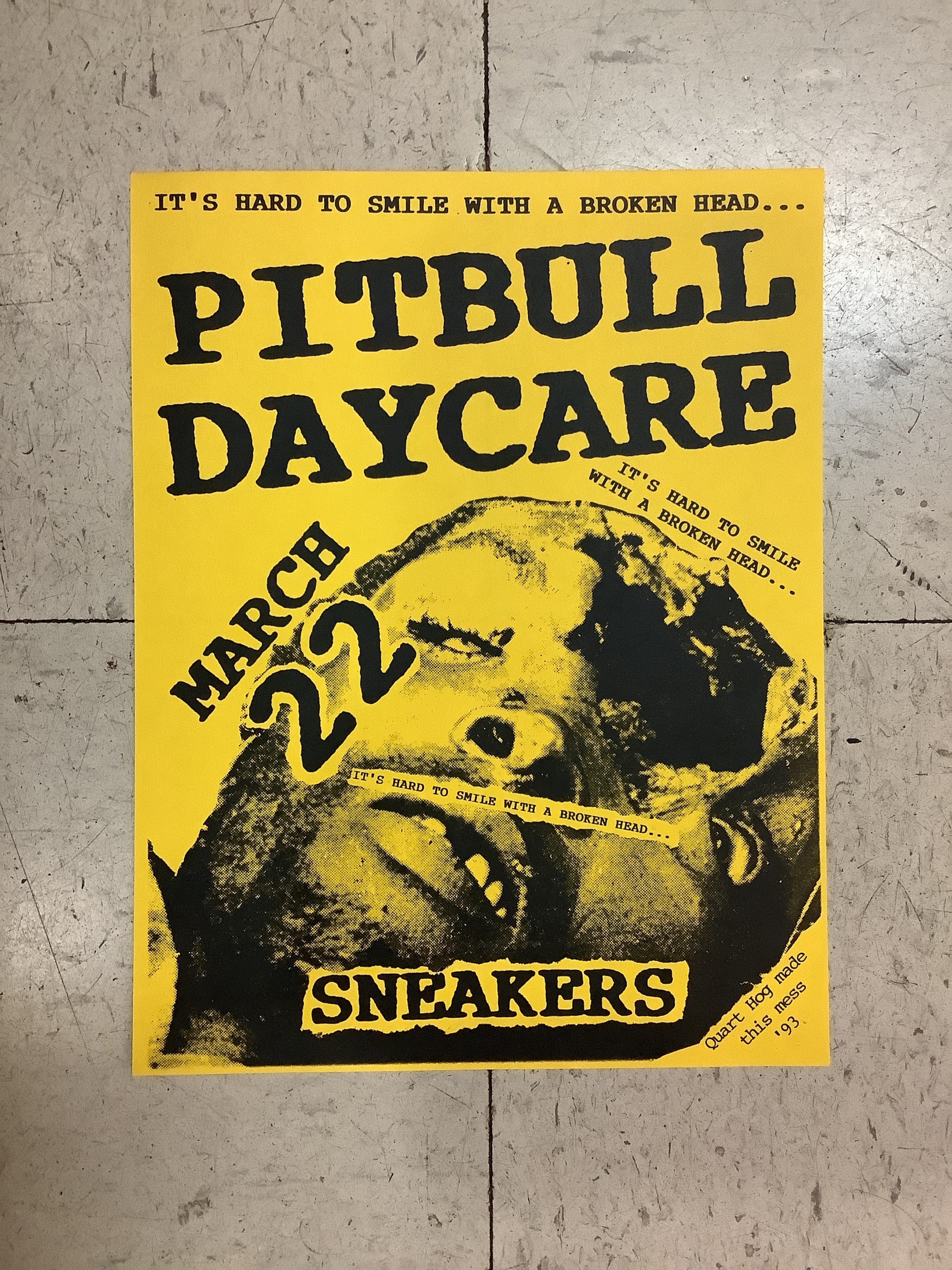 Pitbull Daycare at Sneakers - 1993 (Poster) – Antone's Record Shop