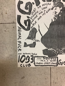 G.G. Allin at 1033 Club - 1991 (Poster)