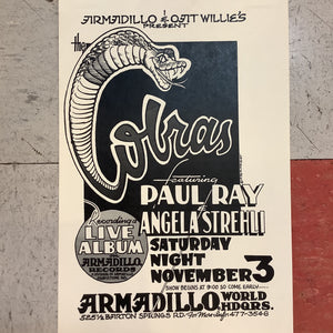 The Cobras at Armadillo World Headquarters - 1979 (Poster)