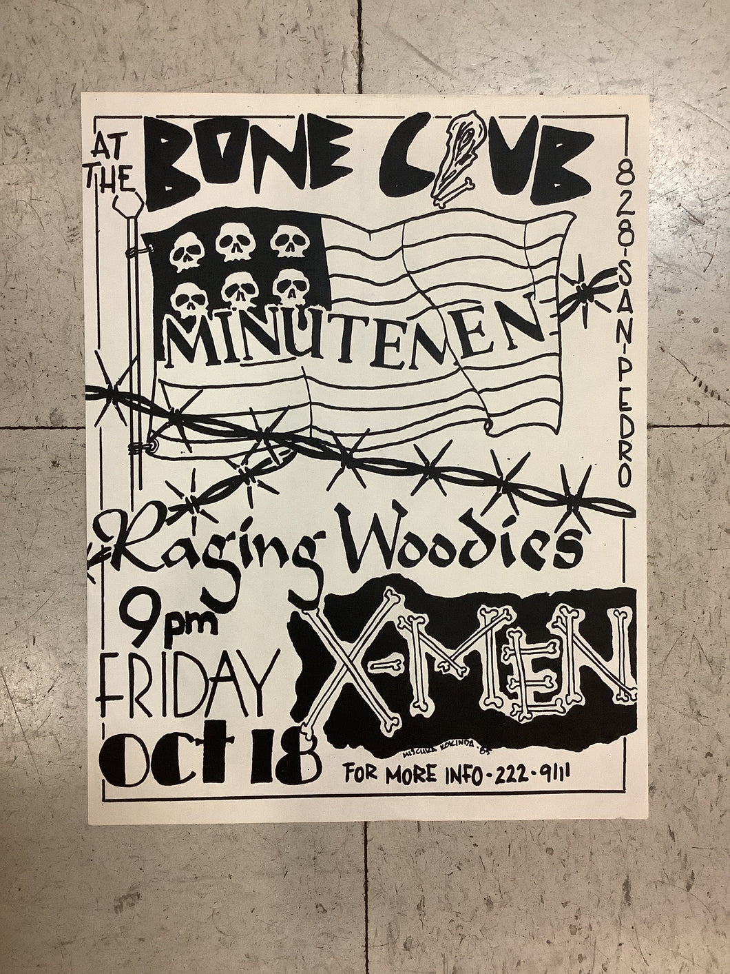 Minutemen at Bone Club - 1985 (Poster)