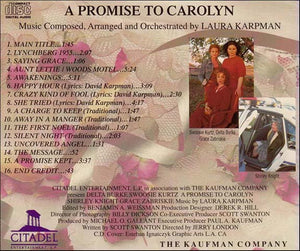 Laura Karpman : A Promise To Carolyn (CD, Promo)