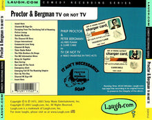 Load image into Gallery viewer, Proctor* &amp; Bergman* : TV Or Not TV: A Video Vaudeville In Two Acts (CD, Album, RE)
