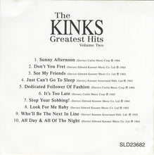 Load image into Gallery viewer, The Kinks : The Kinks Greatest Hits Volume Two (CD, Comp)
