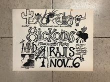 Load image into Gallery viewer, Texorcist with Hickoids and Mind Over 4 at Raji&#39;s (Poster)
