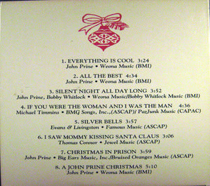 John Prine : A John Prine Christmas (CD, Promo)