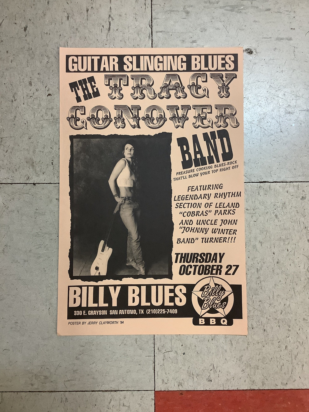 The Tracy Conover Band at Billy Blues - 1994 (Poster)