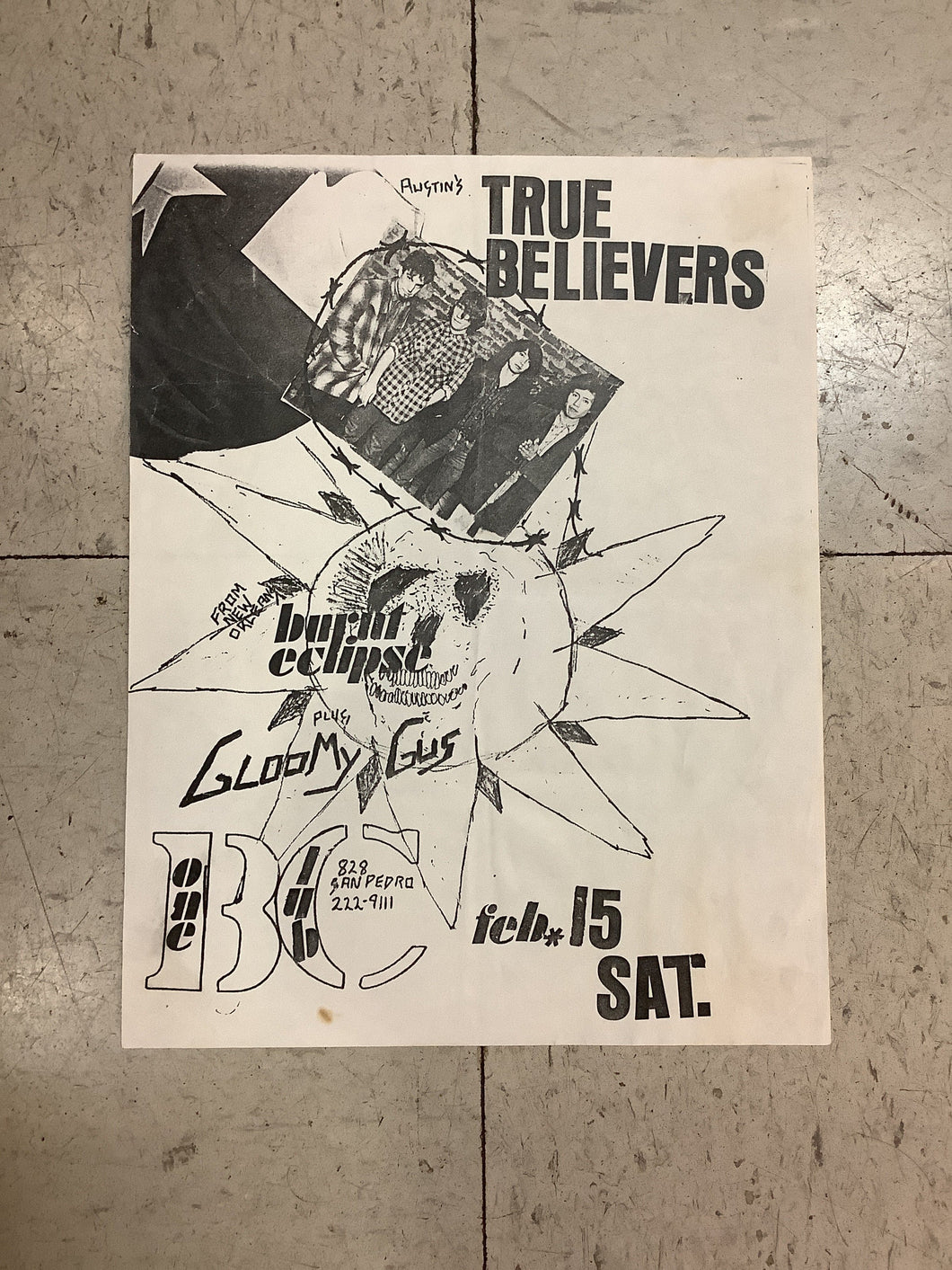 True Believers at Bone Club (Poster)