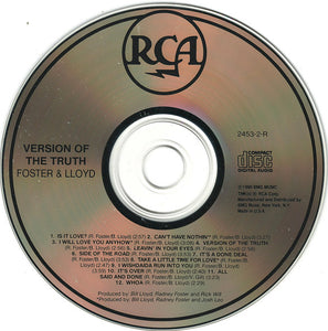 Foster & Lloyd* : Version Of The Truth (CD, Album, RE)