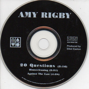 Amy Rigby : 20 Questions (CD, Single, Promo)