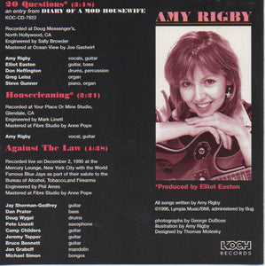 Amy Rigby : 20 Questions (CD, Single, Promo)