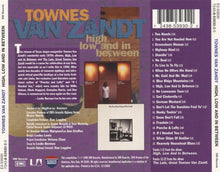 Load image into Gallery viewer, Townes Van Zandt : High, Low And In Between / The Late, Great Townes Van Zandt (CD, Comp, RM)
