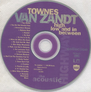 Townes Van Zandt : High, Low And In Between / The Late, Great Townes Van Zandt (CD, Comp, RM)