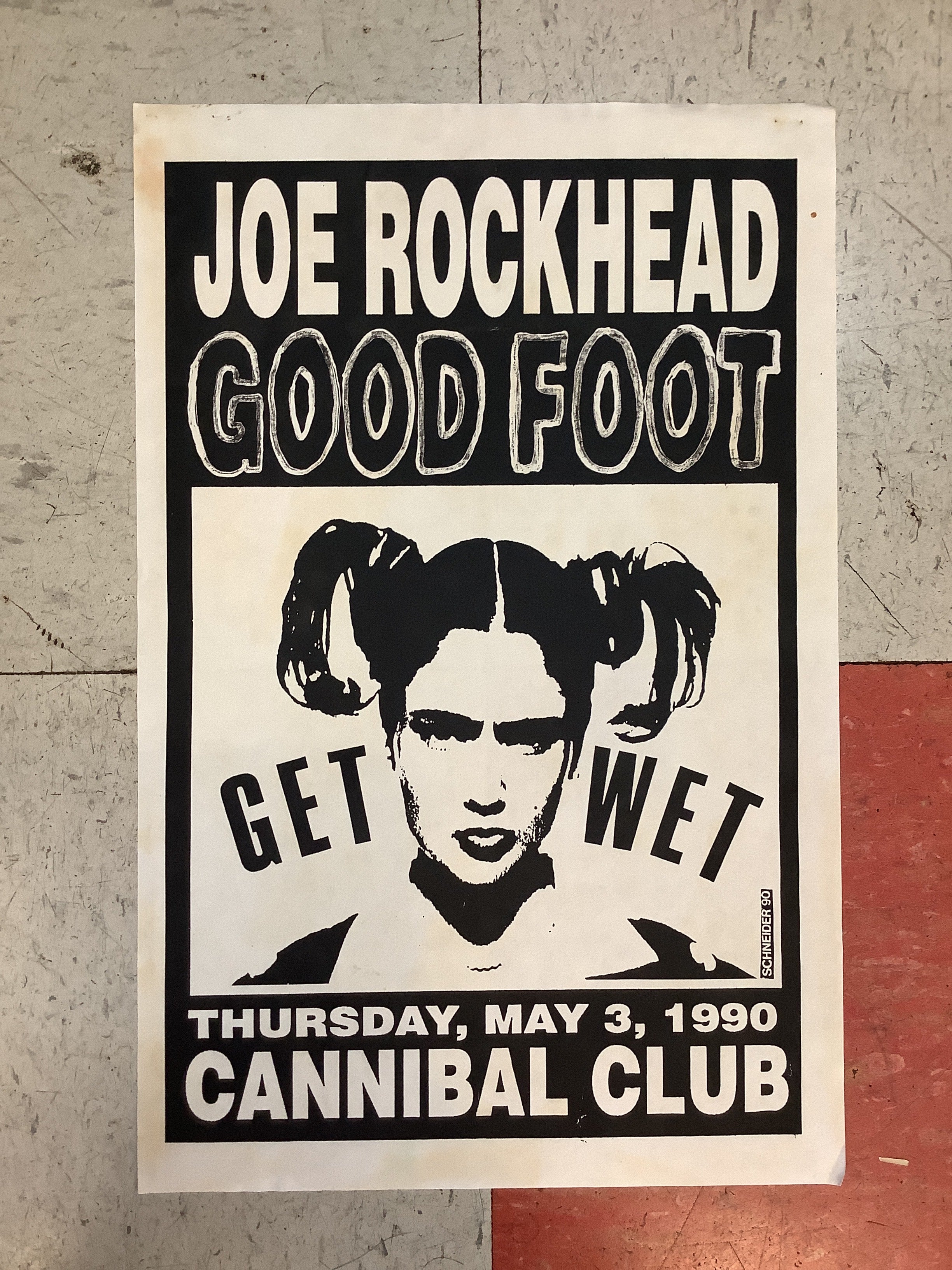 ヘッド　Head　A Snog on the Rocks　LP　ポップ・グループ Joe Rockhead at Cannibal Club - 1990 (Poster) – Antone's Record Shop