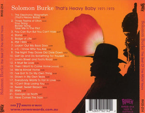 Solomon Burke : That's Heavy Baby - The Best Of The MGM Years 1971-1973 (CD, Comp)