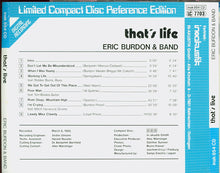 Load image into Gallery viewer, Eric Burdon &amp; Band : That's Live (CD, Album, Ltd)
