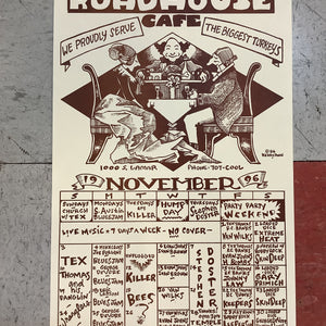 Roadhouse Cafe November Calendar - 1996 (Poster)