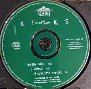 The Kinks : To The Bone (CD, Single, Promo)