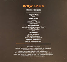 Load image into Gallery viewer, Bettye Lavette : Thankful N&#39; Thoughtful (CD, Album)
