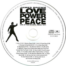 Load image into Gallery viewer, James Brown : Love Power Peace (CD, Album)
