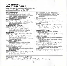 Load image into Gallery viewer, Various : The Movies Go To The Opera (CD, Comp)
