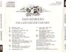 Load image into Gallery viewer, John Renbourn : The Lady And The Unicorn (CD, Album)
