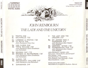 John Renbourn : The Lady And The Unicorn (CD, Album)