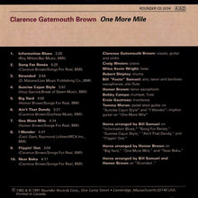 Load image into Gallery viewer, Clarence Gatemouth Brown* : One More Mile (CD, Album, RE)
