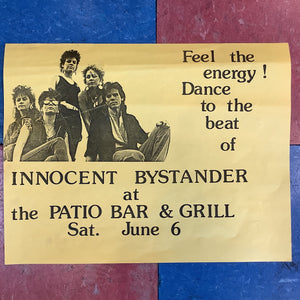 Innocent Bystander at The Patio Bar & Grill (Poster)