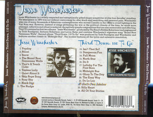 Jesse Winchester : Jesse Winchester / Third Down, 110 To Go (CD, Comp)