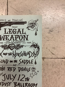 Legal Weapon at The Stardust Ballroom - 1985 (Poster)