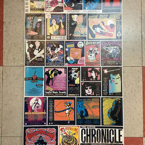 25 Years of Austin Music Awards Posters Collage (Poster)
